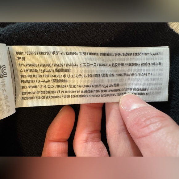 Abercrombie & Fitch Black Sleeveless Polo Sweater Vest S Crop - Picture 10 of 11